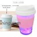 Funtechhub Mini  Color- Changing Humidifier  Coffee Cup Shape USB  Car -Home- Office. AUTO Shut Off After 7 Hours. Pink  Sky Blue  Sea Green (Pink) - B07DP6SDG6